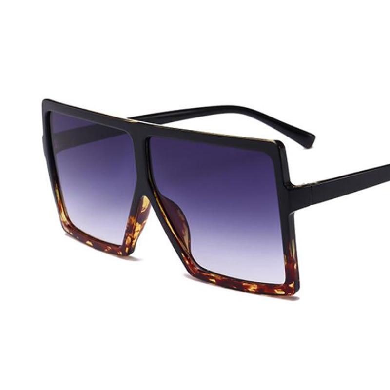 Oversized Luxury Trend New  Woman Sunglasses With Black Fashion Square Glasses And Big Frame Sunglasses In  Modern Glasses Famous Style - SJB-DIAMOND ELITES