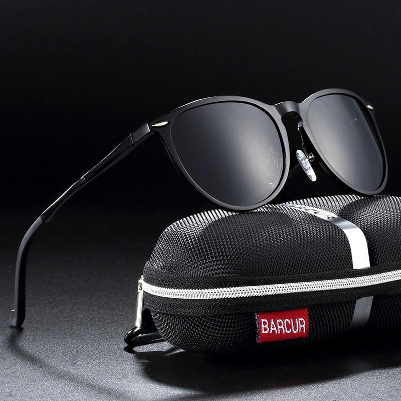 Retro Aluminum Magnesium Men Sunglasses Polarized Vintage Round Sunglasses for Men and Women Eyewear Accessories Oculos de sol Luxury Glasses High Quality metal frame WIth UV400 Protection - SJB-DIAMOND ELITES