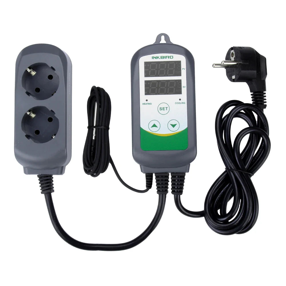 INKBIRD ITC-308 Heating and Cooling Dual Relay Temperature Controller, Carboy, Fermenter, Greenhouse Terrarium Temp. Control Lootquake LLC