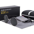Luxury Elegent Retro Round Sunglasses Mirror Round Sunglasses Polarized Glasses  For Men and Women With UV400 Protection - SJB-DIAMOND ELITES