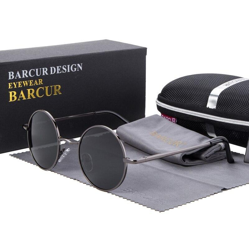 Luxury Elegent Retro Round Sunglasses Mirror Round Sunglasses Polarized Glasses  For Men and Women With UV400 Protection - SJB-DIAMOND ELITES