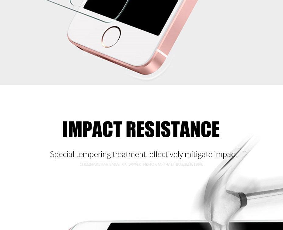 3D full Cover Tempered Glass protection For iphone 5 5S SE 2016 Screen Protector For iPhone 5S SE 5C Glass Protective Film Shatterproof Scratchproof Premium Tempered Glass Screen Protector for iPhone Stevvex