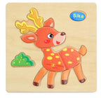 3D Wooden Children Interesting Puzzle Toys With Animals and Cars Exellent Puzzles Intelligence Kids Early Educational Toys For Children - SJB-DIAMOND ELITES