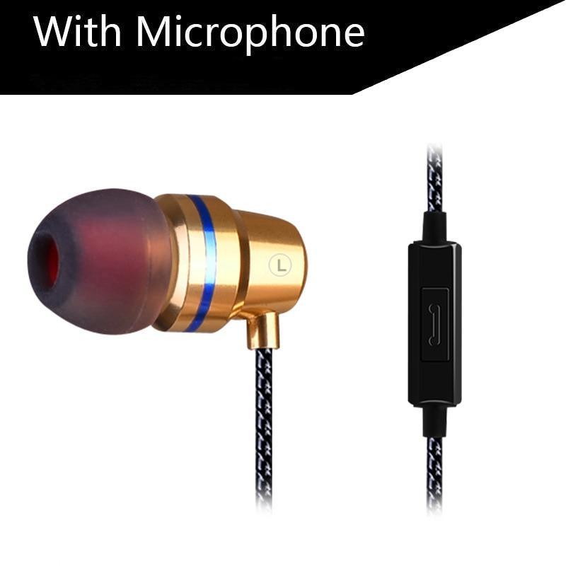 STEVVEX In-Ear Headphones Earphone For Phone Stereo Bass Headset Metal Wired Earphone HiFi Headphones Mic For Cell Phones - SJB-DIAMOND ELITES