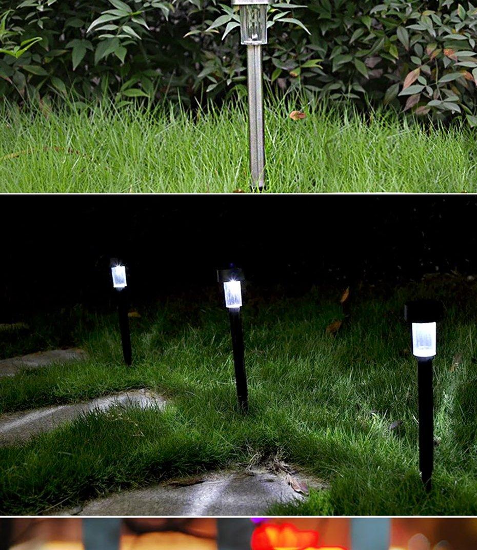 Garden Premium LED Solar Luxury Stainless Steel Lights For Yard Pathway Walkway More Pieces Outdoor - SJB-DIAMOND ELITES