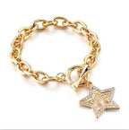 Modern New Fashion Elegant Chain Medalon Bracelet Amazing Luxury Classic Bracelet Women's Gold Bracelets Vintage Tree Of Life - SJB-DIAMOND ELITES