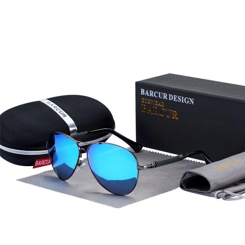 High Quality TR90 Luxury Modern Men Polarized Sunglasses In Aviation Pilot Famous Style with  UV400 Protection and Miror Glasses - SJB-DIAMOND ELITES