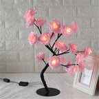 STEVVEX Rose Shaped Table Lamp Flower Rose Tree Decorative Light for Living Room Bedroom Kids Room/Decor Light - SJB-DIAMOND ELITES