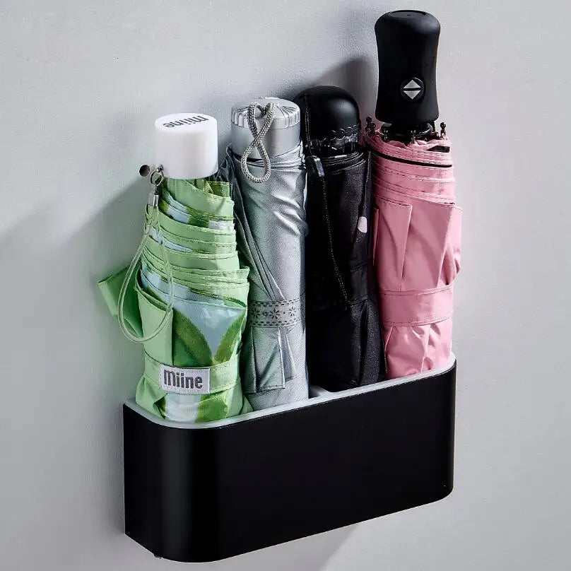 Portable Wall Mounted Umbrella Storage Rack Creative Wall Umbrella Clip Holder Racks Home Storage Hanger Organizer Lootquake LLC