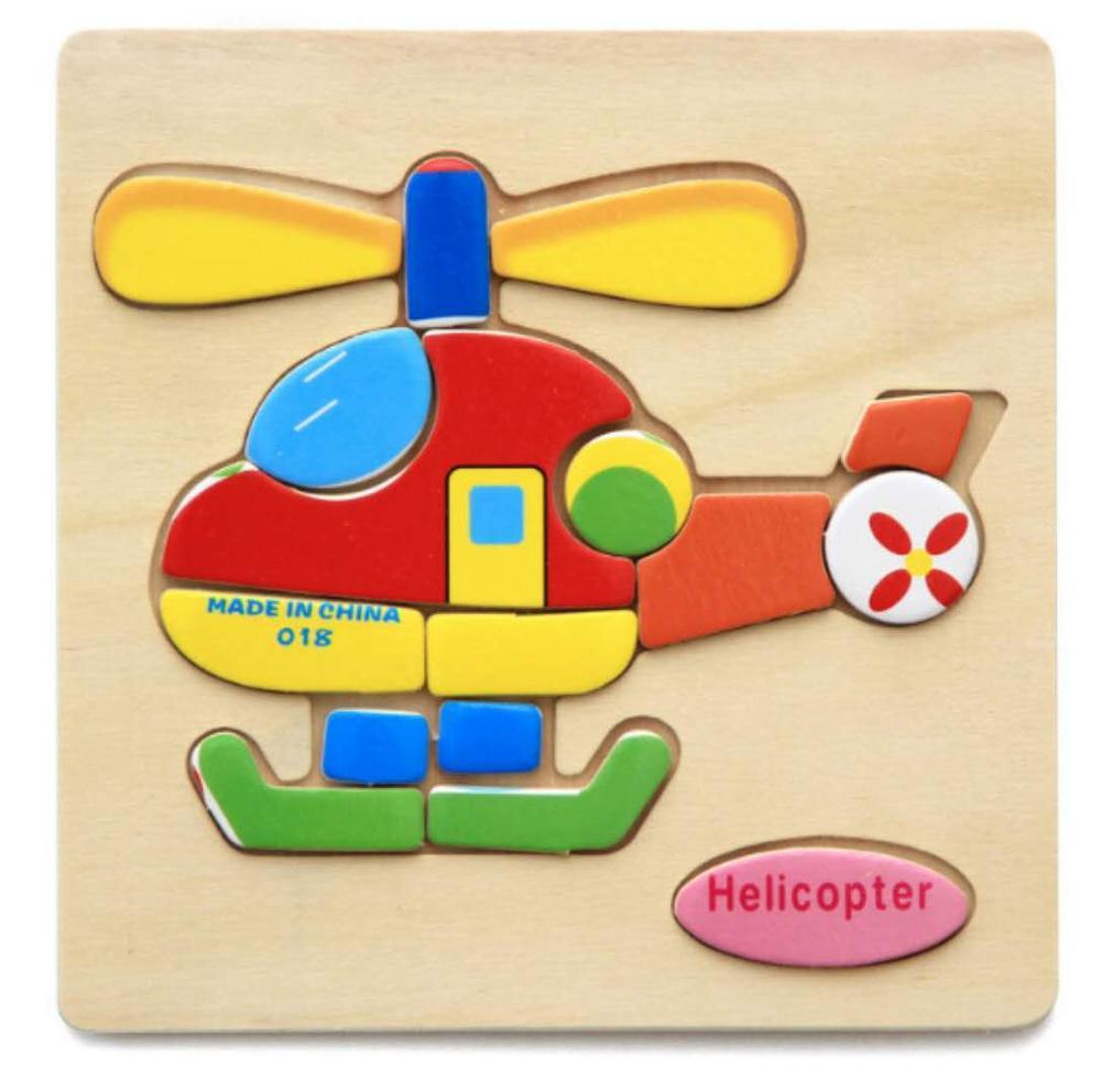 3D Wooden Children Interesting Puzzle Toys With Animals and Cars Exellent Puzzles Intelligence Kids Early Educational Toys For Children - SJB-DIAMOND ELITES