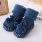 Luxury Modern Elegant Christmas Baby Socks Shoes For Girls and Boys Infant Cotton Baby Leg Warmers Children Floor Socks Anti-Slip Baby Step Socks For Kids
