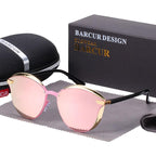 Luxury New Fashion Polarized Women Round Rimeless Popular Retro Classic Sunglasses Ladies lunette de soleil femme - SJB-DIAMOND ELITES