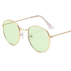 Luxury Leon Classic Small Round Unisex Sunglasses For Women and Men Mirror Sun Glasses Vintage Style With UV400 Protection - SJB-DIAMOND ELITES