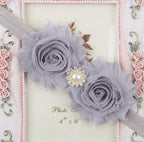 Handmade Flower Newborn Headwear Head Wrap Band Hairband Gift Toddlers For Baby Girls