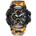 Orange Modern Sport  Waterproof 50M Men Watches With LED Digital Display In Military Armi Relogio Masculino Style - SJB-DIAMOND ELITES