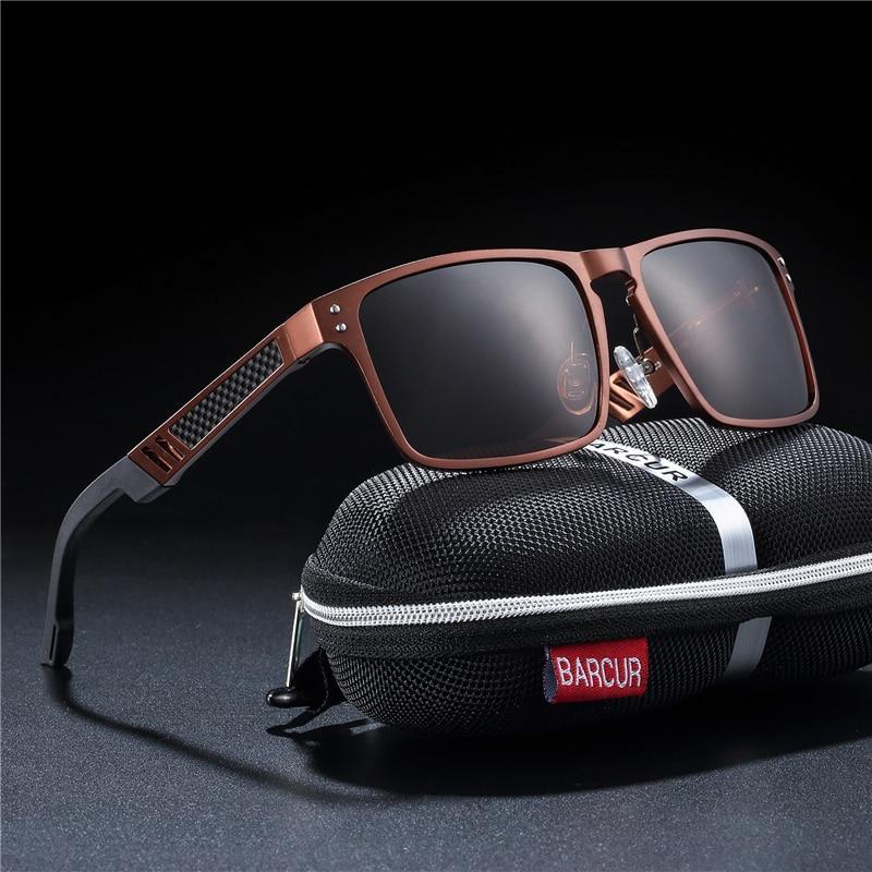 Trending Styles Aluminium Magnesium Square Men Luxury Sport Sunglasses Polarized Sunglasses for Men With UV400 Eyewear Protection Oculus de sol - SJB-DIAMOND ELITES