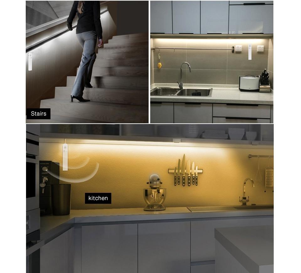 Stevvex Bedside Lights Wireless Night Mode WIth USB Powered Human Body Detector LED Strip Tape for Stairs Corridor - SJB-DIAMOND ELITES