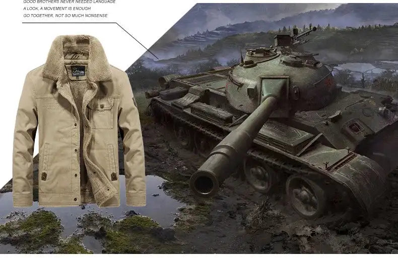 Windbreaker Winter Jacket Men Thick Wool Liner Warm Jackets Male Outdoor Military Mens Coats Chaqueta Hombre Plus Size M-6XL