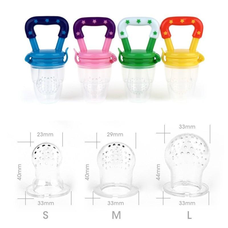 Silicone Baby Pacifier Nipple Soother For Toddler Fruits Feeding Soft Chewable Babies Pacifier Stevvex
