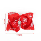 Christmas Baby Girl Headband Hair Accessories Cloth Tie Newborn Headwear Ribbon Bow For Girls