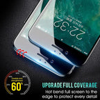 30D Curved Edge Full Cover Protective Glass On The For iPhone 7 8 6 6S Plus Tempered Screen Protector For X XR XS Max Glass Film Tempered Glass Anti Scratch Phone Screen Protector iPhone Glass Stevvex