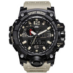 Popular Men Military Army Mens Watch With Led Digital Display Analog Automatic Watch for Men and Woman Sport watch - SJB-DIAMOND ELITES