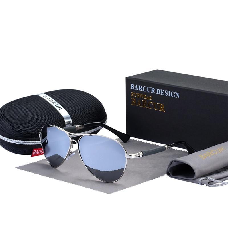 High Quality TR90 Luxury Modern Men Polarized Sunglasses In Aviation Pilot Famous Style with  UV400 Protection and Miror Glasses - SJB-DIAMOND ELITES