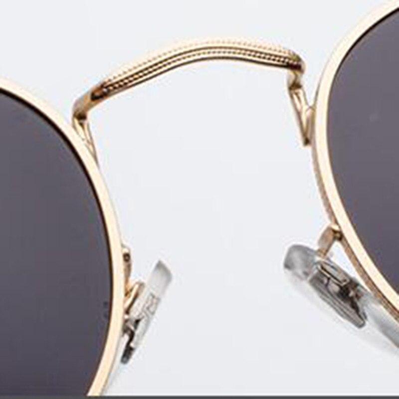 Leon Elegant Unisex Woman and Man Classic Round  Sunglasses Designer Glasses Lady Round Luxury Retro Sunglasses With Vintage Mirror Oculos De Sol Gafas - SJB-DIAMOND ELITES