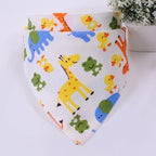 Baby Bibs Cute Cartoon Pattern bib  Burp Cloths Saliva Towel Cotton Infant Burp Cloths Bib For Kids