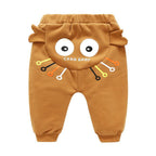 Modern Baby Boys Girls Cartoon Pants Spring High Waist Guard Belly Trousers Print Bottoms In Interesting Style For Girls And Boys