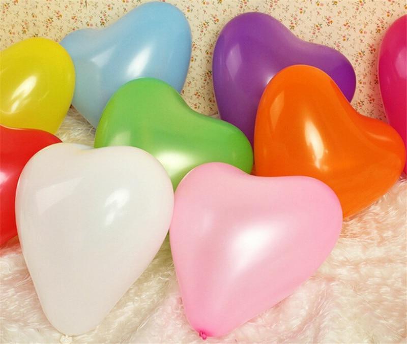 Modern 100Pc Red Pink Balloons 10Inch Love Heart Latex Balloons For Wedding Party and Celebration Helium Balloon Valentines Day Birthday Party Inflatable Balloons - SJB-DIAMOND ELITES