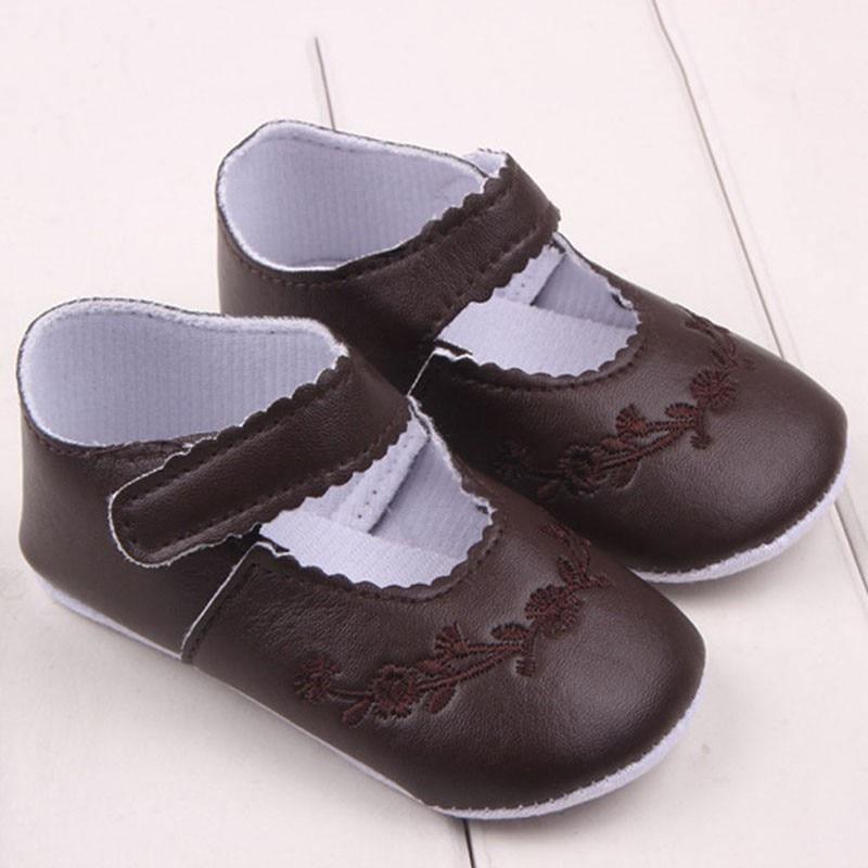 Black Soft Newborn Baby Girl Shoes Prewalker First Walkers Lovely Sneakers Infant Kids Girls Princess Shoes Stevvex