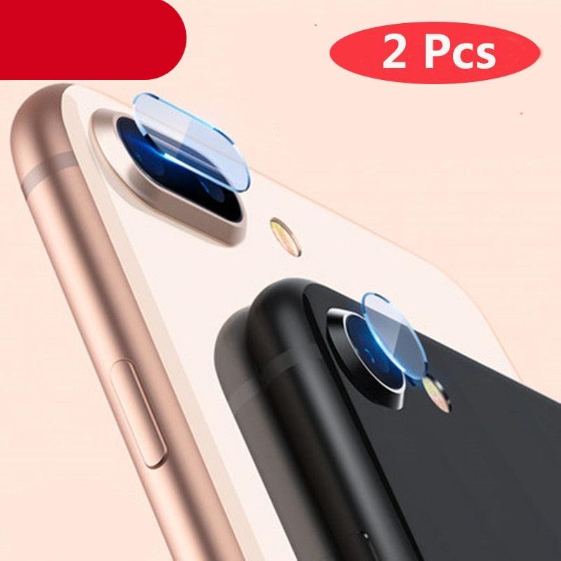 2Pcs Clear Back Camera Lens Protector Protective Film Tempered Glass For iPhone XS Max X XR 8Plus 7Plus 8 7 Plus 6 6S Camera Lens Protector Super Clear Ultra HD Back Camera Lens Tempered Glass Cover Stevvex