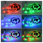 STEVVEX USB Power LED Light lamp With RGB Flexible Tape TV Back Lighting RGB Book light Bulb TV Background Decor Lighting Ribbon desk decor tape Strings 1M 2M 3M 4M 5M - SJB-DIAMOND ELITES