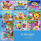 10 designs/lot  Cartoon 3D EVA Foam Sticker Puzzle Series Kids Multi-patterns Styles Toys for Children Birthday Gift - SJB-DIAMOND ELITES