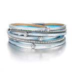 Legendary Amazing New Modern Fashion Pearl Elegant Multi-Layer Leather Handmade Bracelet Bangle Luxury For Woman - SJB-DIAMOND ELITES