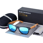 Luxury Handmade Polarized Handmade Bamboo Wood Universal Sunglasses In Zebra Wood Style  Vintage Wooden Frame Male Driving Sun Glasses Shades Gafas With Box and UV400Protection - SJB-DIAMOND ELITES