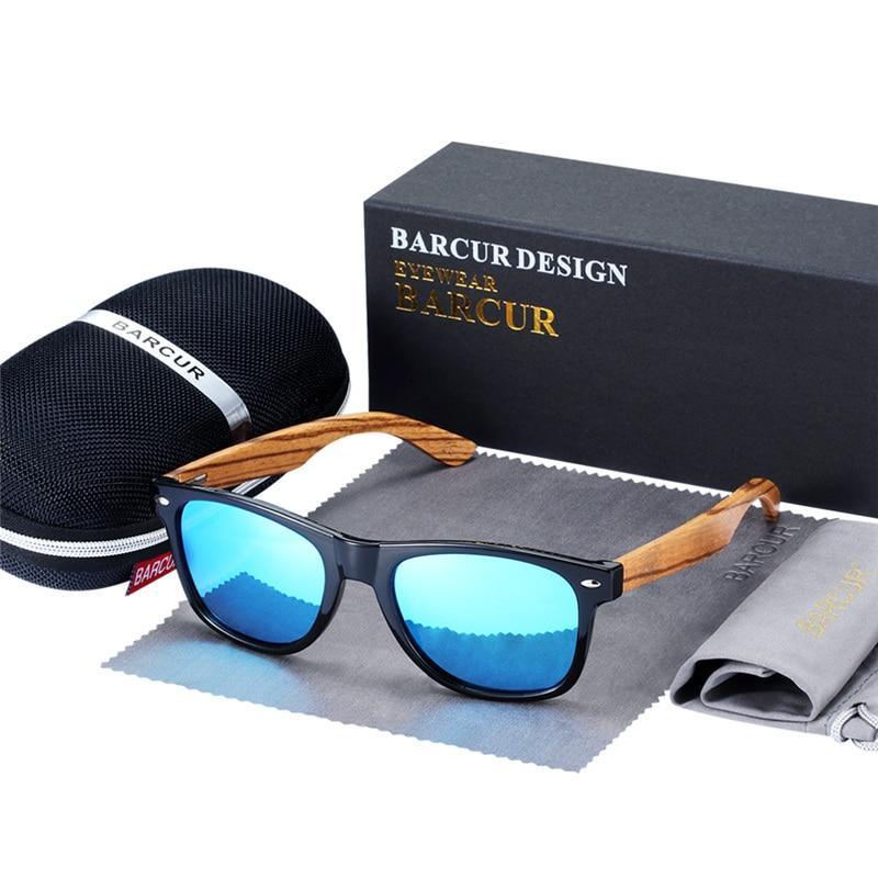 Luxury Handmade Polarized Handmade Bamboo Wood Universal Sunglasses In Zebra Wood Style  Vintage Wooden Frame Male Driving Sun Glasses Shades Gafas With Box and UV400Protection - SJB-DIAMOND ELITES