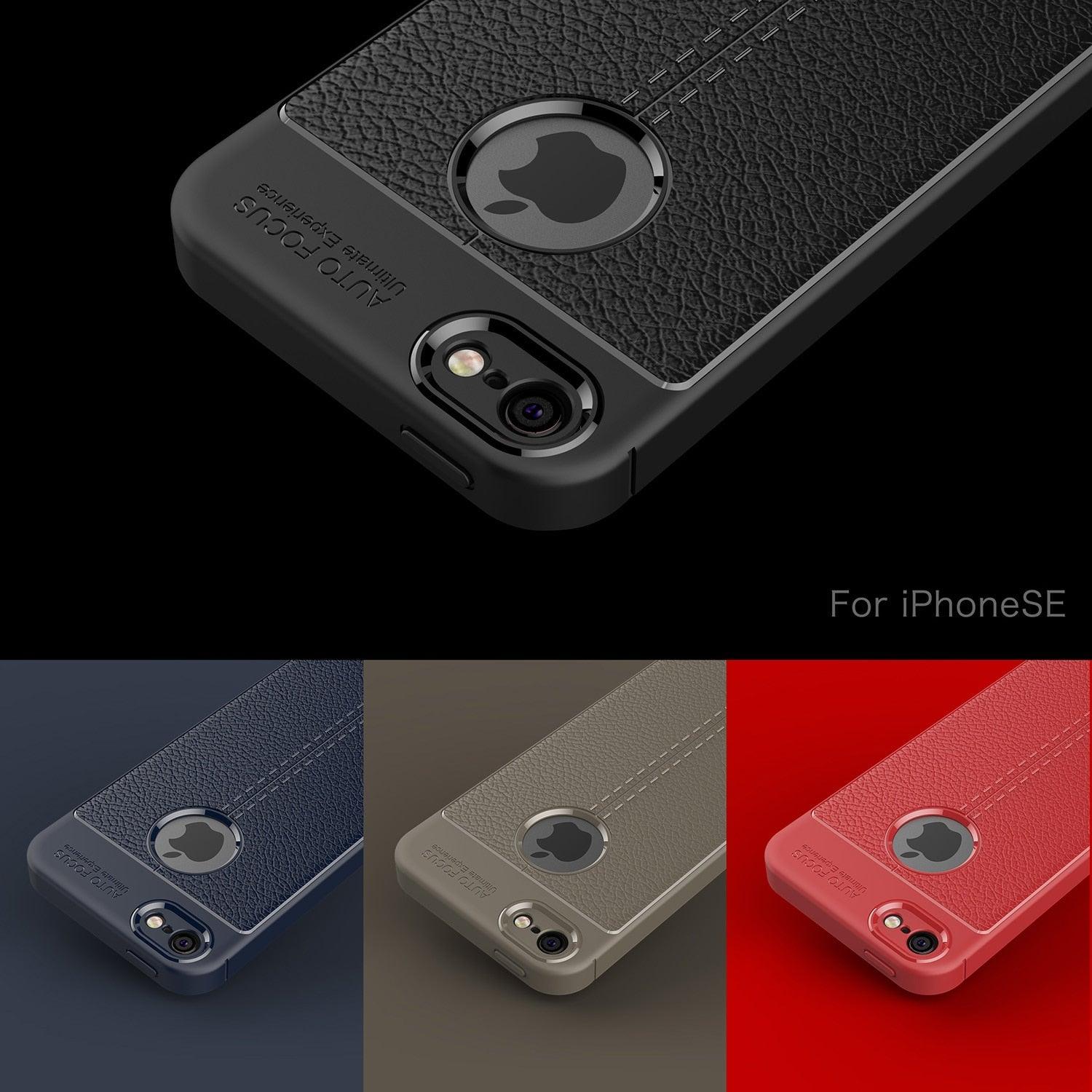 Soft Silicone Leather Flexible Back Cover for iPhone 6 Shockproof Case For iPhone Case Luxury Leather Soft For iPhone 5s Cover Luxury Men Black Business Case For Iphone Stevvex