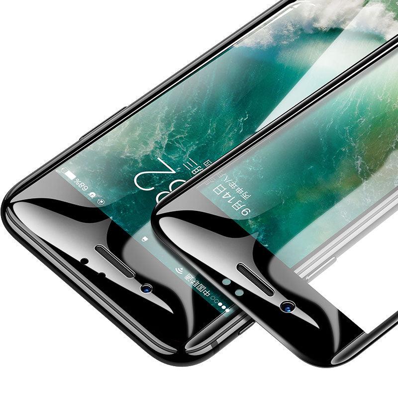 30D Curved Edge Full Cover Protective Glass On The For iPhone 7 8 6 6S Plus Tempered Screen Protector For X XR XS Max Glass Film Tempered Glass Anti Scratch Phone Screen Protector iPhone Glass Stevvex