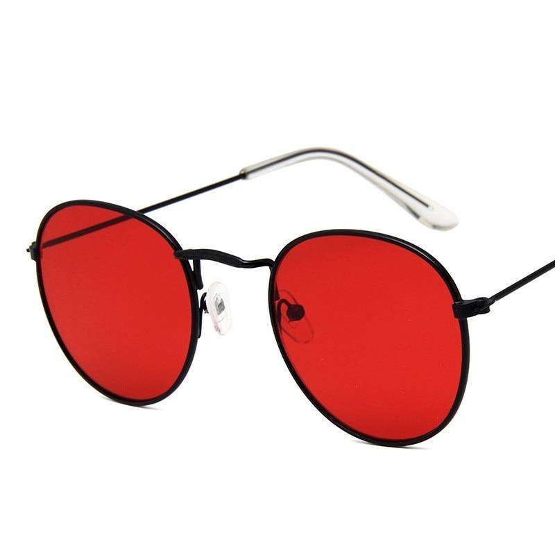 Leon Elegant Unisex Woman and Man Classic Round  Sunglasses Designer Glasses Lady Round Luxury Retro Sunglasses With Vintage Mirror Oculos De Sol Gafas - SJB-DIAMOND ELITES
