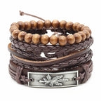 Handmade Modern Fashion New Luxury Wood Bead Charm Amazing Premium Leather Elegant Bracelet For Women - SJB-DIAMOND ELITES