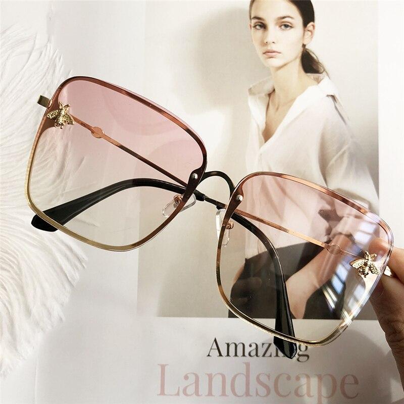 NEW 2021 Popular brand  Oversize Square Sunglasses For Women and Ladies  Luxury Driving Superstar  Designer Sunglasses With Shades and Gradient Glasses With  UV400 Protection - SJB-DIAMOND ELITES