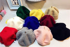 Baby Hat Beret British Painter Bud Of Pure Wool Cap For Girls In Modern New Retro Design