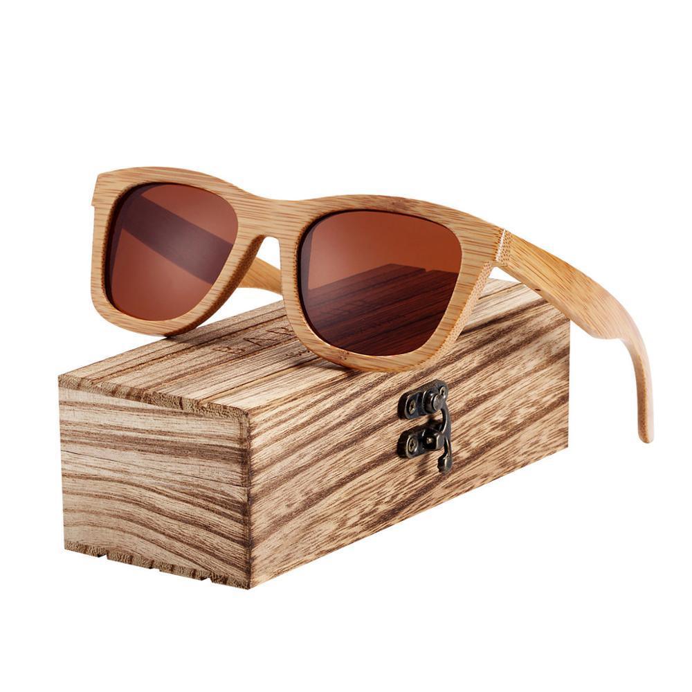 Handmade Bamboo Wood Luxury Retro Men and  Women Polarized Sunglasses Beach Wooden Glasses Oculos de sol With UV400 Protection l - SJB-DIAMOND ELITES