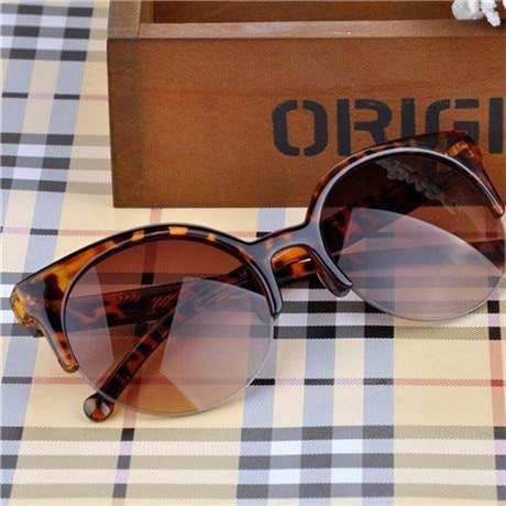 New Luxury Modern Fashion Retro Designer Super Round Circle Glasses  With Cat Eye Women's Sunglasses With UV400 Protection - SJB-DIAMOND ELITES