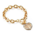 Modern New Fashion Elegant Chain Medalon Bracelet Amazing Luxury Classic Bracelet Women's Gold Bracelets Vintage Tree Of Life - SJB-DIAMOND ELITES