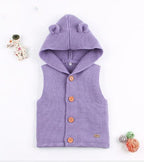 Winter Hooded Knitted Long Sleeve  Sweaters For Newborn Babies
