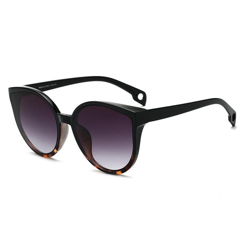 Luxury Modern Elegant Lady  Sunglasses WIth  Cat Eye Women Eyewear  Plastic Frame Clear Lens With  UV400 Protection - SJB-DIAMOND ELITES