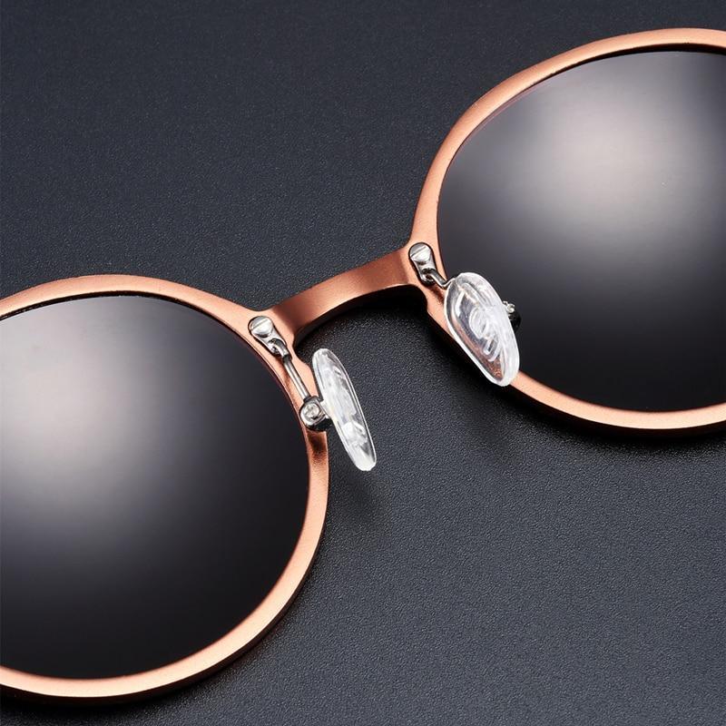 Round Luxury Polarized Universal Retro Modern Sunglasses With High Quality Metal Frame And UV400 Protection - SJB-DIAMOND ELITES